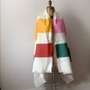 Madewell striped blanket scarf shawl